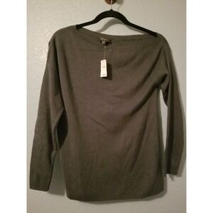 NWT The Limited Sweater Women Small Boat Neck Knit Long Sleeve‎ Pullover Gray